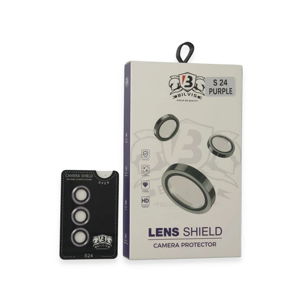 Galaxy S24 Bilvis Titan Kamera Lens - Derin Mor