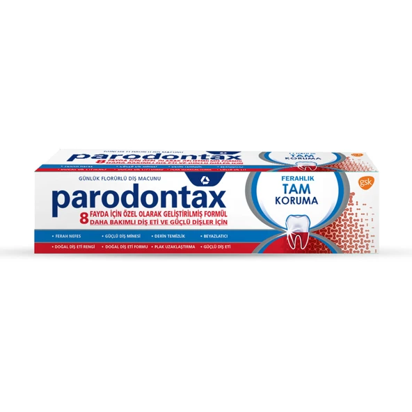 Tam Koruma Ferahlık Diş Macunu 50 Ml (8'li Paket)