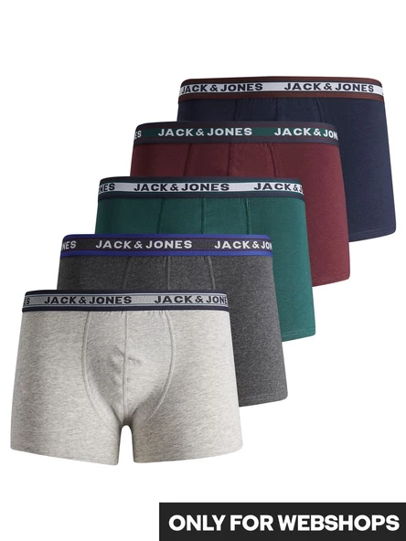 JACK JONES Erkek Pamuklu 5 li Boxer 12165348 ürün görseli 1