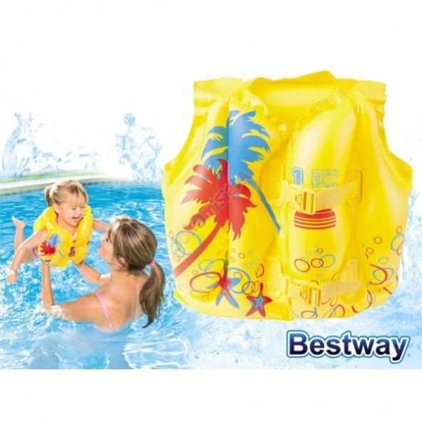 Bestway 32069, Tropikal Desenli Can Yeleği 3-6 Yaş ürün görseli 1