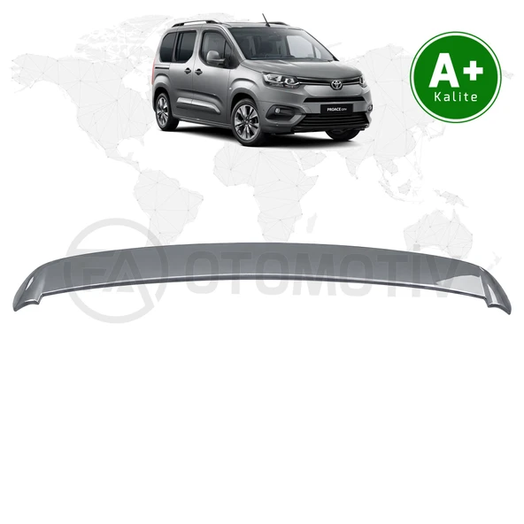 Proace City Bagaj Üstü Spoiler Tekno Gri (KCA) Boyalı 2019 Model ve Sonrası