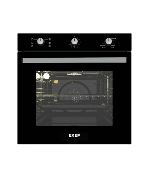 EXEP  BEGİN SİYAH 3 LÜ ANKASTRE SET (E5E-EO320-EF240) - Resim 4
