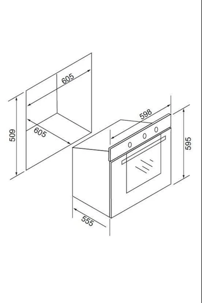 EXEP  BEGİN SİYAH 3 LÜ ANKASTRE SET (E5E-EO320-EF240) - Resim 7