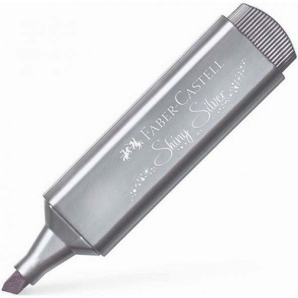 Faber Castell Fosforlu Kalem 46 Metalik Sİlver ürün görseli 1
