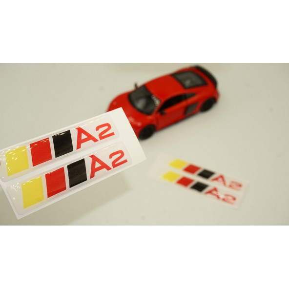 Audi A2 Logo Motor Kapağı Damla Silikon Plaka Logo Arma Amblem Yeni Stil ürün görseli 1