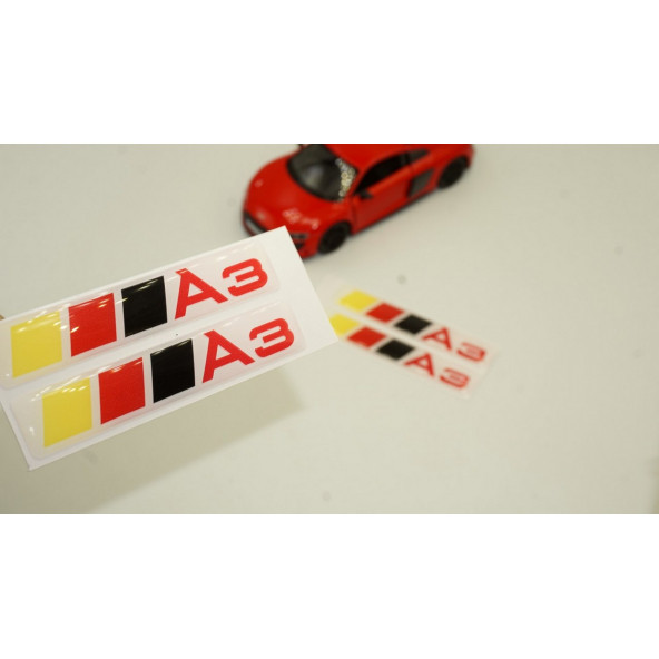 Audi A3 Logo Motor Kapağı Damla Silikon Plaka Logo Arma Amblem Yeni Stil ürün görseli 1