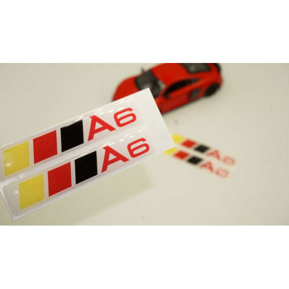 Audi A6 Logo Motor Kapağı Damla Silikon Plaka Logo Arma Amblem Yeni Stil ürün görseli 1