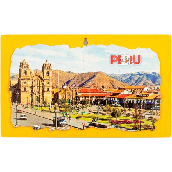 Peru Temalı Ahşap Fresco Tablo No.1 ürün görseli 1