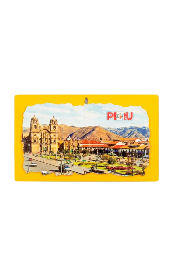 Peru Temalı Ahşap Fresco Tablo No.1 - Resim 2
