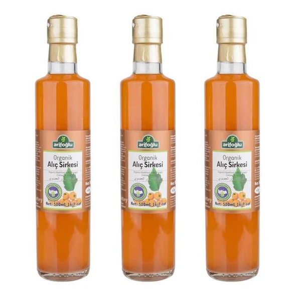 Arifoğlu Organik Alıç Sirkesi 3 x 500 ML ürün görseli 1