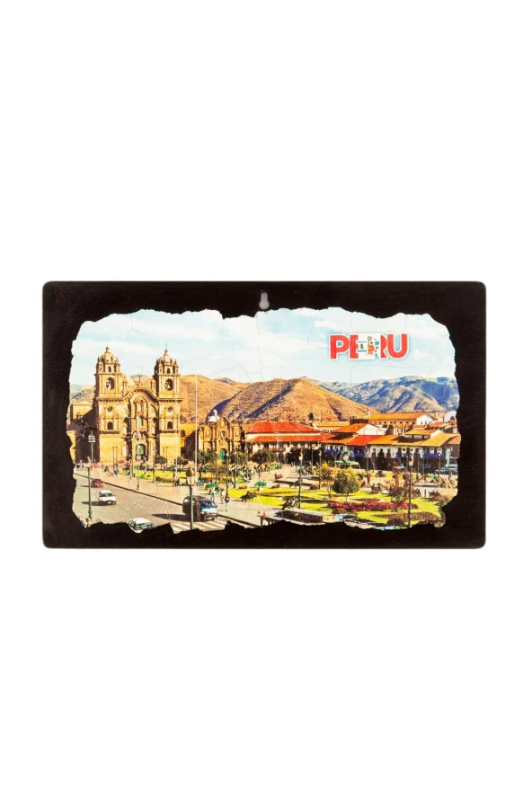 Peru Temalı Ahşap Fresco Tablo - Resim 2