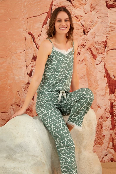 İp Askılı Pegasus Kadın Pijama Takımı- Genç Anne Serisi- Çeyizlik Pijama ürün görseli 1