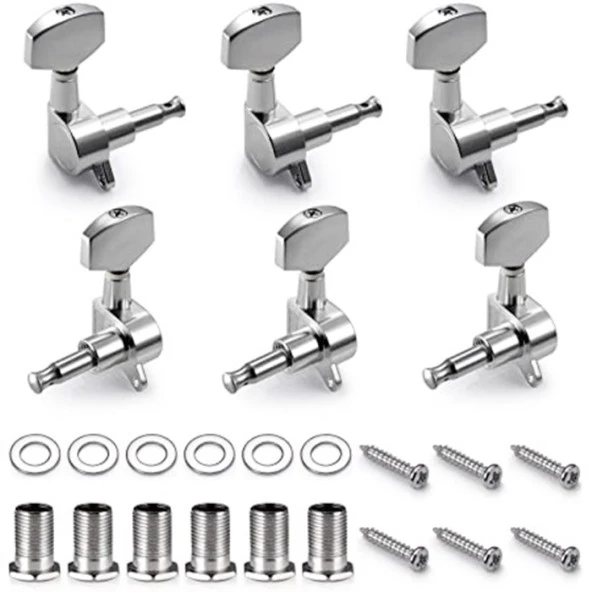 Fluid Mha10 Akustik Gitar Burgusu 3+3 Set + Vida Somun Pul ürün görseli 1