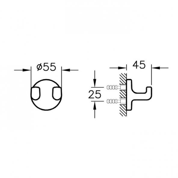 VitrA Marin Askı İkili A44947 - Resim 4