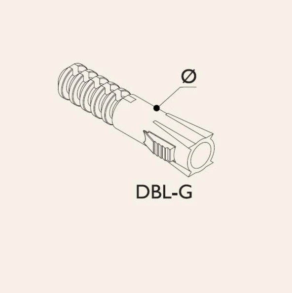 Plastik Dübel 8mm 1.Kalite 20 Adet - Resim 2