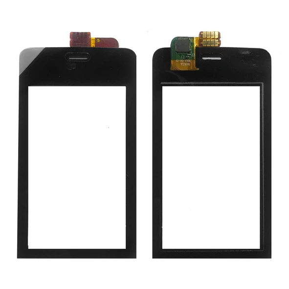 Nokia Asha 308 309 Dokunmatik Lens Ön Cam AAA - Siyah ürün görseli 1