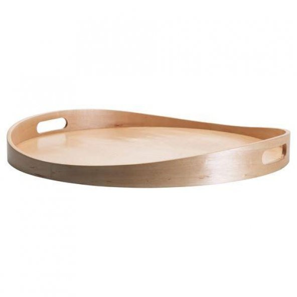 Tepsi Masif Huş Ağacı IKEA Meridyendukkan Şeffaf Vernik 44 cm ürün görseli 1