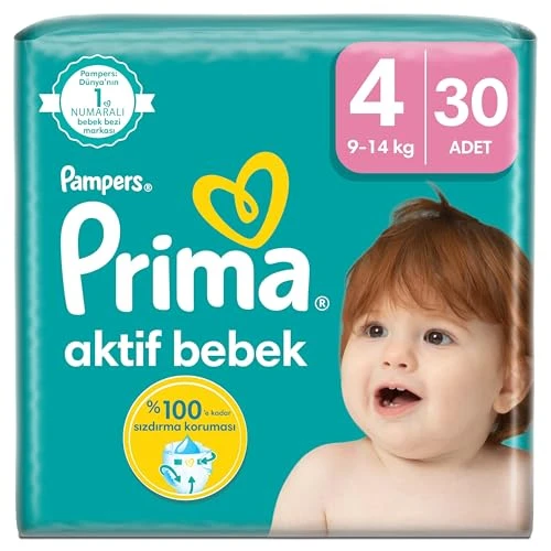 Prima Aktif Bebek Bezi 4 Numara 150'li Fırsat Paketi