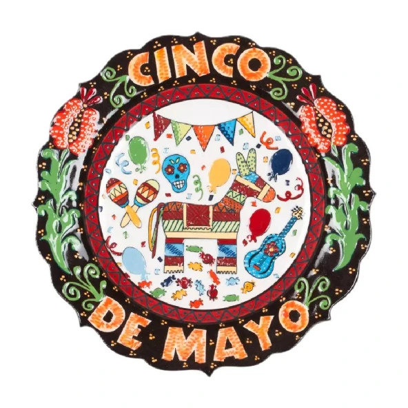 Seramik Tabak Cinco De Mayo 25 cm No.1 ürün görseli 1