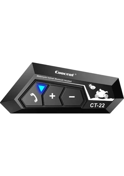 ct-22 Intercom Bluetooth Kask Kulaklık Motosiklet Kulaklık 5.0 Bluetooth