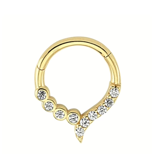 Altın Halka Piercing Suyolu 14 Ayar - Resim 2