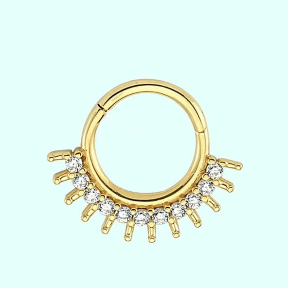 Altın Halka Piercing Suyolu 14 Ayar ürün görseli 1