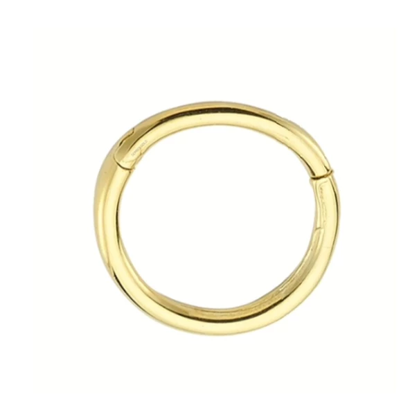 Altın Halka Piercing Sade 14 Ayar - Resim 2