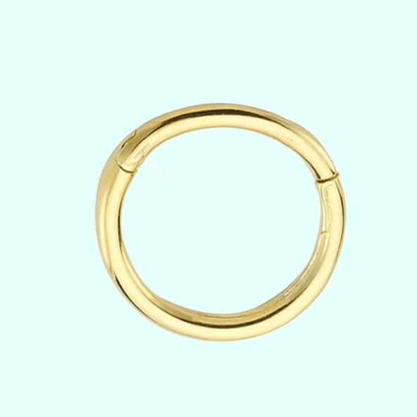 Altın Halka Piercing Sade 14 Ayar ürün görseli 1