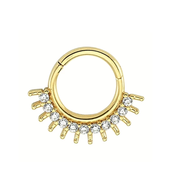 Altın Halka Piercing Suyolu 14 Ayar - Resim 2