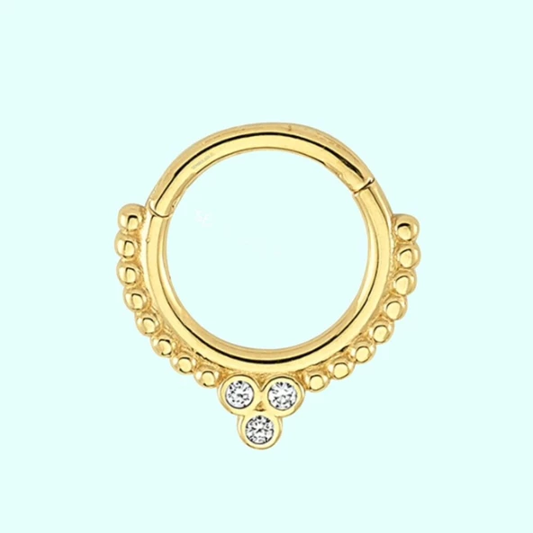Altın Halka Piercing Cemre 14 Ayar ürün görseli 1