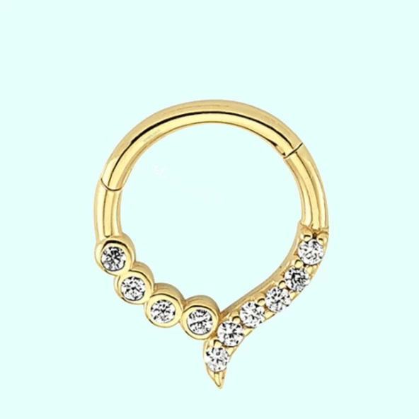 Altın Halka Piercing Suyolu 14 Ayar ürün görseli 1