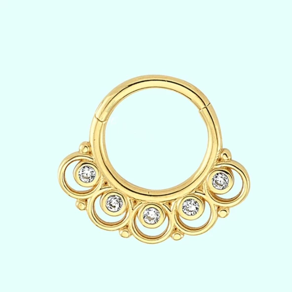 Altın Halka Piercing 14 Ayar ürün görseli 1