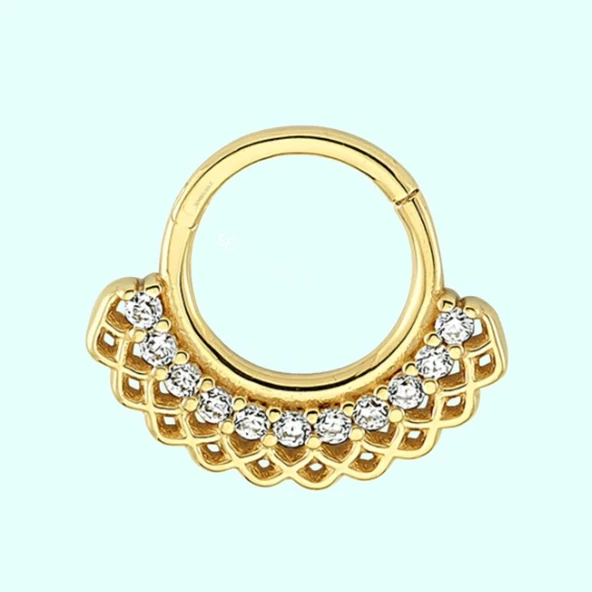 Altın Halka Piercing 14 Ayar ürün görseli 1