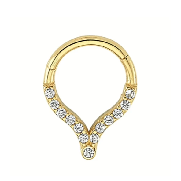 Altın Halka Piercing Suyolu 14 Ayar - Resim 2