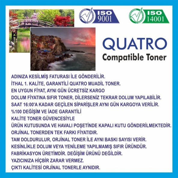 HP CE285A İTHAL MUADİL TONER 85A P1102/1132/1212/725/712 ürün görseli 1