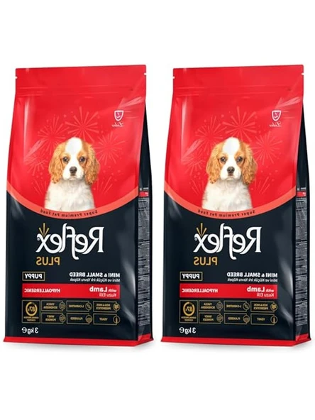 3 kg Kuzu Etli Mini ve Küçük Irk Yavru Köpek Maması, 2 Paket