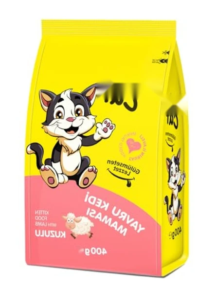 Yavru Kedi Kuru Maması 400 gr - Kuzulu Besin
