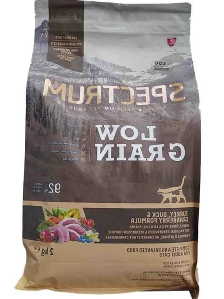 Yetişkin Kedi Maması, Hindi, Ördek ve Yaban Mersinli, 2 Kg