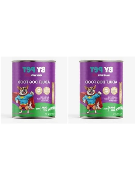 Dana Etli Yetişkin Yaş Köpek Maması 400 Gr Konserve 2'li Paket