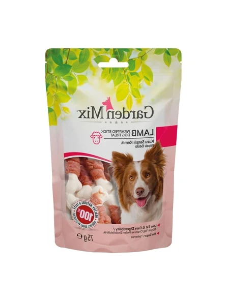 Garden Mix Kuzu Sargılı Kemik Ödülü (75 Gr)