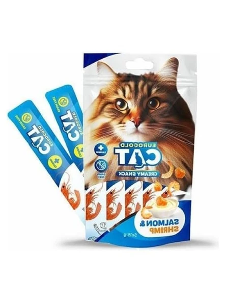 Sıvı Kedi Ödülü - Somon ve Karides 5x15 Gr