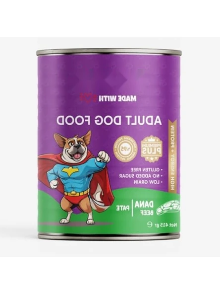 Yetişkin Köpekler İçin Dana Etli Besleyici Konserve Mama - 400 Gram