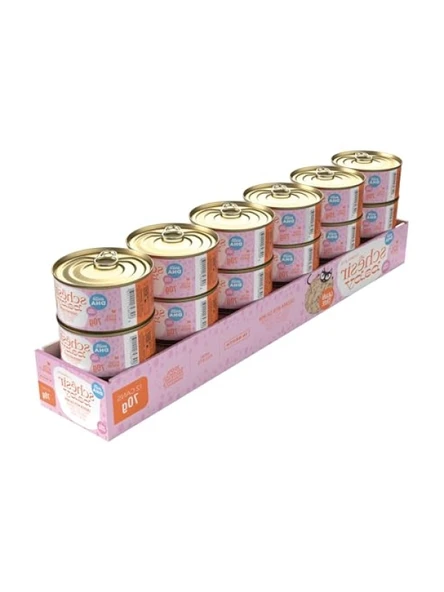 Tavuk ve Somon Mus Konserve - Yavru Kediler İçin 70g