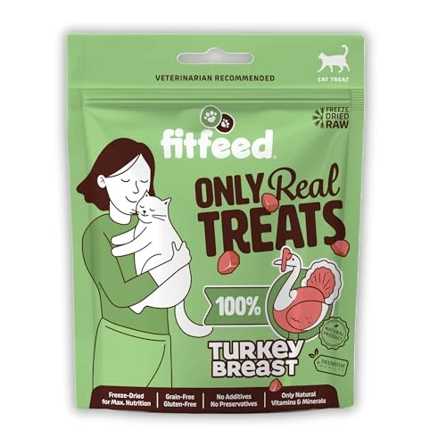 fitfeed Freeze-Dried Çiğ Hindi Göğüs Kedi Ödül sı 40g