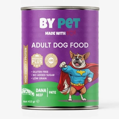 Bypet Dana Etli Yetişkin Yaş Köpek sı 1 Adet -400 Gram Konserve