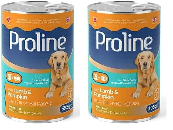 Parça Kuzu Etli ve Bal Kabaklı Pate Yetişkin Köpek Konservesi 395 Gr 2li paket