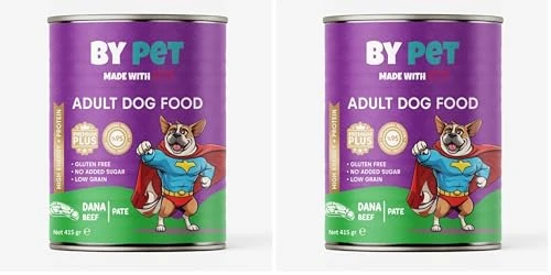 Bypet Dana Etli Yetişkin Yaş Köpek sı 1 Adet -400 Gram Konserve 2li paket