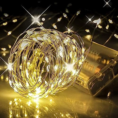 Orret Home 5 Metre Gün Işığı Peri Led – Pilli Dekoratif Sarı Renkli Led Işık, Şerit Yılbaşı ve Parti Aydınlatması, Süsleme ve Dekoratif Işık Zinciri-Dekorasyon Işığı Şerit Aydınlatma          [Enerji