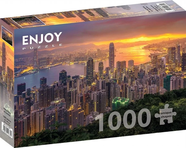Enjoy 1000 Parça Hong Kong'da Gün Batımı Puzzle ürün görseli 1