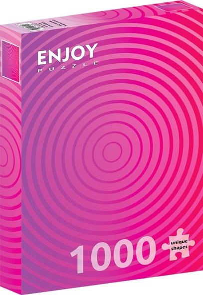 Enjoy Puzzle 1000 Parçalık Mor/Pembe Daire Gradyan Puzzle ürün görseli 1